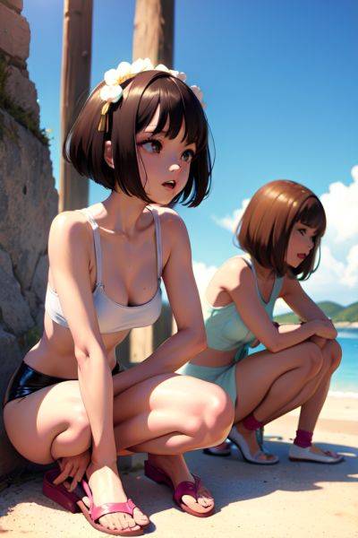 Anime Skinny Small Tits 70s Age Orgasm Face Brunette Bobcut Hair Style Light Skin Soft + Warm Oasis Side View Squatting Latex 3691852959899093512 - AI Hentai - aihentai.co on pornintellect.com