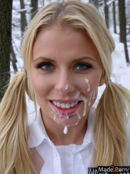 Cum on feet playful deepthroat busty pigtails scandinavian photo AI porn - made.porn on pornintellect.com