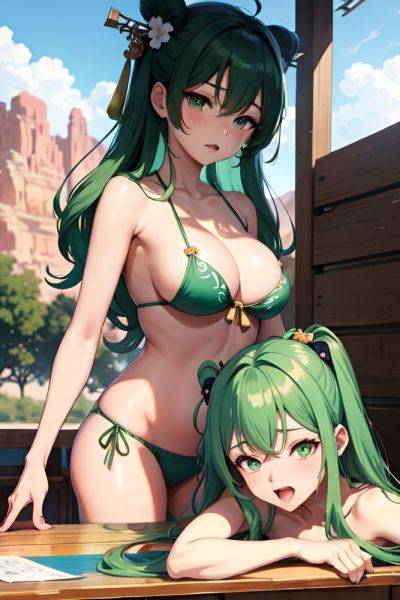 Anime Busty Small Tits 70s Age Orgasm Face Green Hair Messy Hair Style Dark Skin Soft Anime Desert Front View Working Out Geisha 3692084888135056177 - AI Hentai - aihentai.co on pornintellect.com