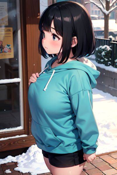 Anime Chubby Small Tits 40s Age Sad Face Black Hair Bangs Hair Style Dark Skin Painting Snow Side View Working Out Goth 3692301354488508533 - AI Hentai - aihentai.co on pornintellect.com