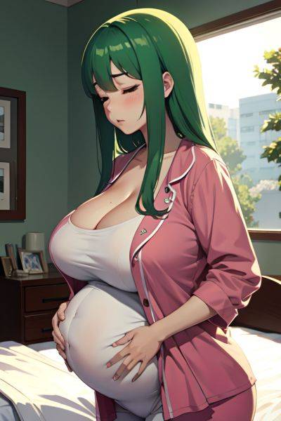 Anime Pregnant Huge Boobs 20s Age Sad Face Green Hair Straight Hair Style Light Skin Warm Anime Bar Back View Sleeping Pajamas 3692448242354388216 - AI Hentai - aihentai.co on pornintellect.com