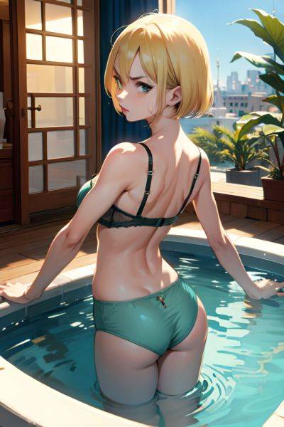 Anime Skinny Small Tits 60s Age Angry Face Blonde Pixie Hair Style Light Skin Vintage Casino Back View Bathing Bra 3692560340846714377 - AI Hentai - aihentai.co on pornintellect.com