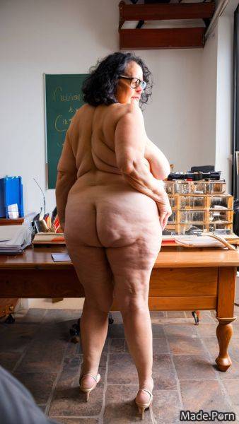 80 nude looking back big ass thick photo looking at viewer AI porn - made.porn on pornintellect.com