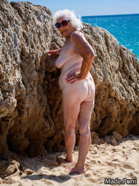Vivid glasses frizzy hair thighs 80 barefoot standing AI porn - made.porn on pornintellect.com