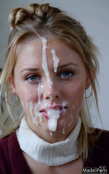 Woman movie white looking at viewer bukkake 20 top knot hair AI porn - made.porn on pornintellect.com