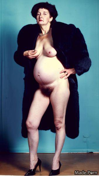 Pregnant woman hairy photo studio 90 big hips vintage AI porn - made.porn on pornintellect.com