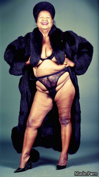 Pov thick thighs hairy jacket black vintage fur AI porn - made.porn on pornintellect.com