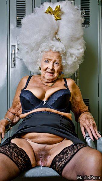 Sitting slutty long hair woman jewelry 90 bows AI porn - made.porn on pornintellect.com