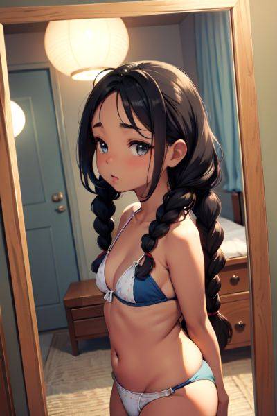 Anime Chubby Small Tits 40s Age Seductive Face Brunette Braided Hair Style Dark Skin Mirror Selfie Moon Side View Sleeping Bikini 3688037738796891649 - AI Hentai - aihentai.co on pornintellect.com