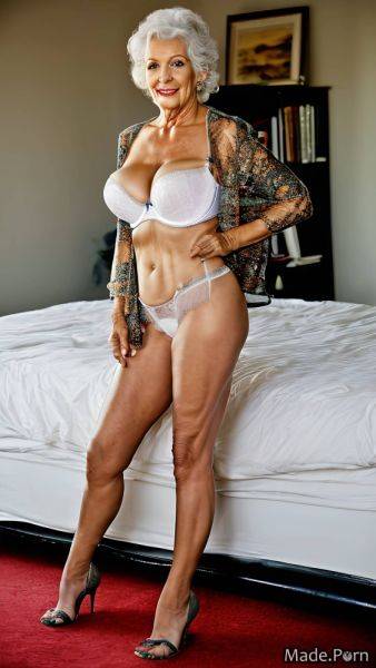 White hair busty muscular bedroom big ass strappy heels siren AI porn - made.porn on pornintellect.com