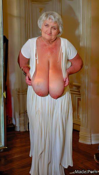 Arched eyebrow fairer skin bangs hair gigantic boobs bbw hairy saggy tits AI porn - made.porn on pornintellect.com