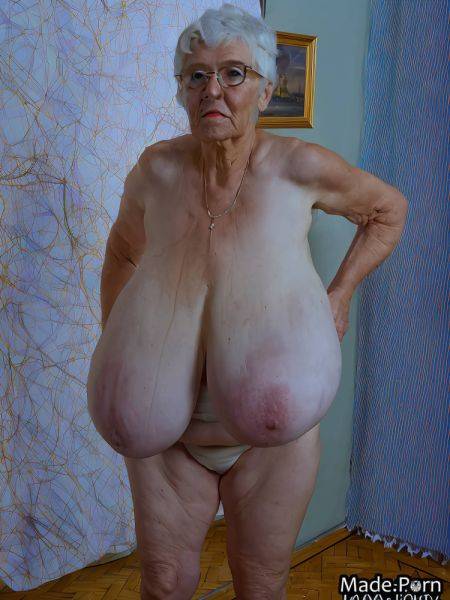 Serious saggy tits short skinny looking at viewer amateur tan lines AI porn - made.porn on pornintellect.com
