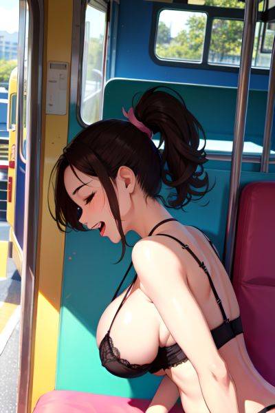 Anime Skinny Huge Boobs 80s Age Laughing Face Brunette Ponytail Hair Style Light Skin Soft Anime Bus Back View Sleeping Lingerie 3688412691092259408 - AI Hentai - aihentai.co on pornintellect.com