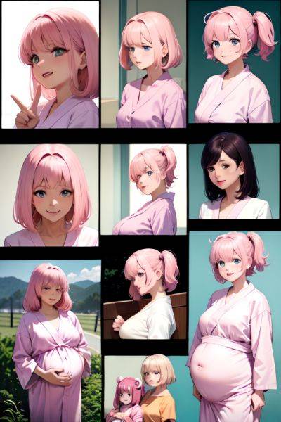Anime Pregnant Small Tits 80s Age Happy Face Pink Hair Bangs Hair Style Light Skin Soft Anime Church Side View Plank Bathrobe 3688466807680733720 - AI Hentai - aihentai.co on pornintellect.com