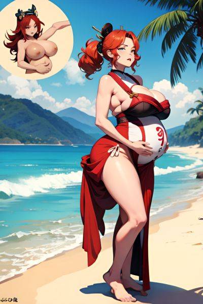 Anime Pregnant Huge Boobs 40s Age Angry Face Ginger Pixie Hair Style Dark Skin Film Photo Beach Front View Bending Over Geisha 3688671677004441280 - AI Hentai - aihentai.co on pornintellect.com