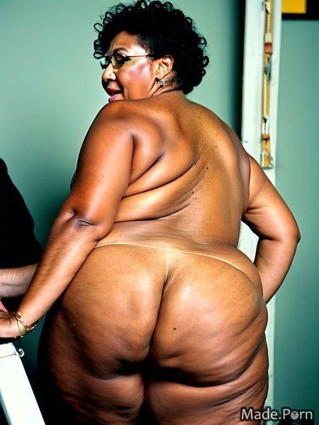 80 sideview chubby woman fat black hair headphones AI porn - made.porn on pornintellect.com