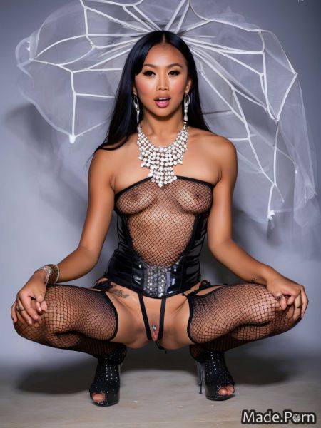 Micro skirt silver fur perfect body chrome collar cosplay AI porn - made.porn on pornintellect.com