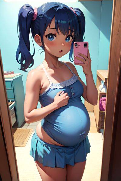 Anime Pregnant Small Tits 40s Age Shocked Face Blue Hair Pigtails Hair Style Dark Skin Mirror Selfie Underwater Close Up View On Back Mini Skirt 3689116206726579706 - AI Hentai - aihentai.co on pornintellect.com