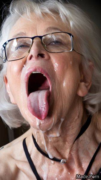 Ahegao bukkake shocked 70 gray open mouth skinny AI porn - made.porn on pornintellect.com
