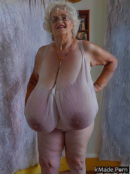 Suspender belt glasses nipples big hips chubby serious nude AI porn - made.porn on pornintellect.com