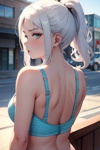 Anime Chubby Small Tits 18 Age Serious Face White Hair Slicked Hair Style Light Skin Watercolor Street Back View Plank Bra 3689278556492193430 - AI Hentai - aihentai.co on pornintellect.com