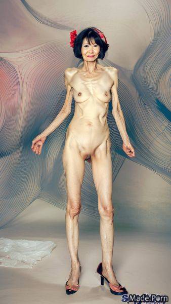 Nude 90 woman japanese skinny looking at viewer shaved AI porn - made.porn - Japan on pornintellect.com