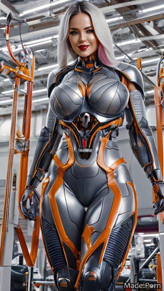 Busty huge boobs gigantic boobs robot gold titanium fantasy armor AI porn - made.porn on pornintellect.com