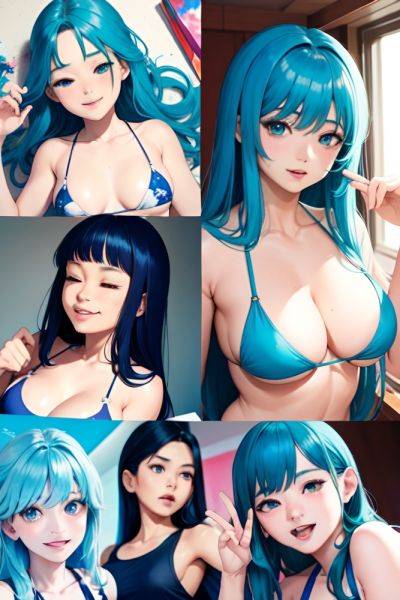 Anime Busty Small Tits 80s Age Laughing Face Blue Hair Straight Hair Style Light Skin Painting Strip Club Close Up View Sleeping Bikini 3696255729609654134 - AI Hentai - aihentai.co on pornintellect.com