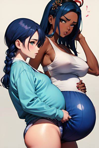 Anime Pregnant Small Tits 50s Age Serious Face Blue Hair Braided Hair Style Dark Skin Watercolor Strip Club Back View Working Out Geisha 3696286653374399513 - AI Hentai - aihentai.co on pornintellect.com