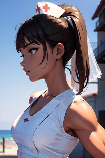 Anime Muscular Small Tits 60s Age Ahegao Face Brunette Ponytail Hair Style Dark Skin Illustration Wedding Side View Massage Nurse 3696294383363357335 - AI Hentai - aihentai.co on pornintellect.com