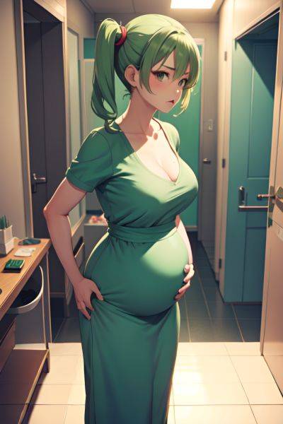 Anime Pregnant Small Tits 30s Age Serious Face Green Hair Pigtails Hair Style Light Skin Film Photo Changing Room Back View Gaming Nurse 3696410348433457928 - AI Hentai - aihentai.co on pornintellect.com