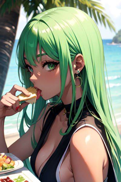 Anime Skinny Small Tits 60s Age Ahegao Face Green Hair Straight Hair Style Dark Skin Watercolor Yacht Side View Eating Goth 3696445135675075696 - AI Hentai - aihentai.co on pornintellect.com