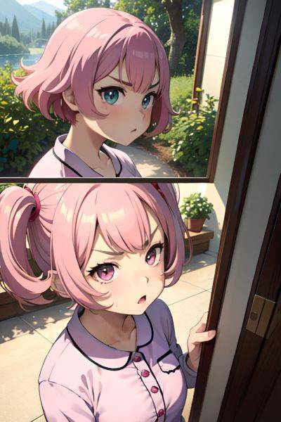 Anime Chubby Small Tits 70s Age Angry Face Pink Hair Pixie Hair Style Light Skin Mirror Selfie Forest Side View Gaming Pajamas 3696611351952120395 - AI Hentai - aihentai.co on pornintellect.com