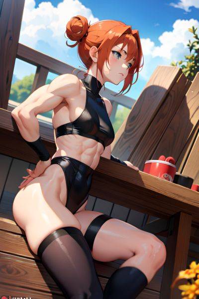 Anime Muscular Small Tits 18 Age Sad Face Ginger Hair Bun Hair Style Light Skin Soft Anime Hot Tub Side View Plank Stockings 3696665469646422529 - AI Hentai - aihentai.co on pornintellect.com