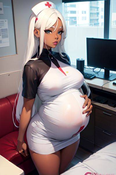 Anime Pregnant Small Tits 60s Age Pouting Lips Face White Hair Straight Hair Style Dark Skin Dark Fantasy Yacht Front View Gaming Nurse 3696912860805946158 - AI Hentai - aihentai.co on pornintellect.com