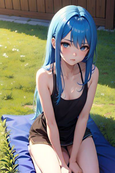 Anime Skinny Small Tits 18 Age Pouting Lips Face Blue Hair Straight Hair Style Dark Skin Crisp Anime Meadow Front View Massage Teacher 3696982436087616026 - AI Hentai - aihentai.co on pornintellect.com