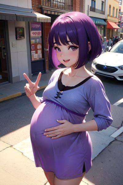 Anime Pregnant Small Tits 60s Age Happy Face Purple Hair Bobcut Hair Style Light Skin 3d Street Side View Gaming Bra 3697210500846398318 - AI Hentai - aihentai.co on pornintellect.com