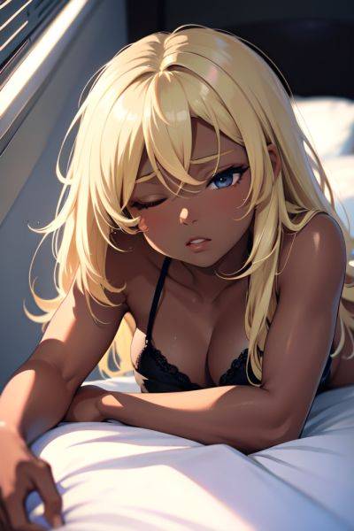Anime Muscular Small Tits 80s Age Seductive Face Blonde Straight Hair Style Dark Skin Black And White Hospital Close Up View Sleeping Lingerie 3697295541199373886 - AI Hentai - aihentai.co on pornintellect.com