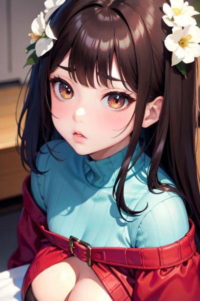 Anime Busty Small Tits 18 Age Pouting Lips Face Brunette Bangs Hair Style Light Skin Warm Anime Wedding Close Up View Gaming Goth 3697365120848508948 - AI Hentai - aihentai.co on pornintellect.com