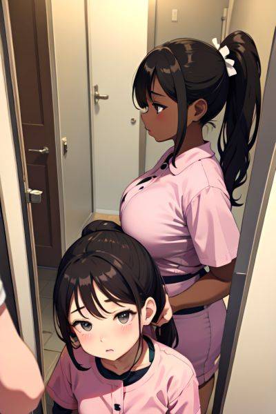 Anime Chubby Small Tits 30s Age Shocked Face Brunette Ponytail Hair Style Dark Skin Mirror Selfie Mall Side View Sleeping Nurse 3697388313577895186 - AI Hentai - aihentai.co on pornintellect.com