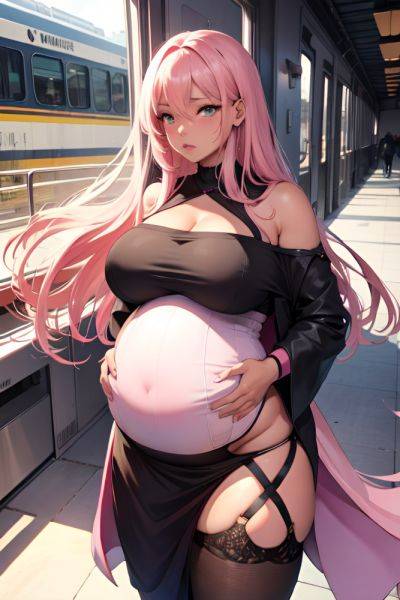 Anime Pregnant Huge Boobs 20s Age Sad Face Pink Hair Straight Hair Style Dark Skin Dark Fantasy Train Side View Cumshot Fishnet 3697457892073142268 - AI Hentai - aihentai.co on pornintellect.com