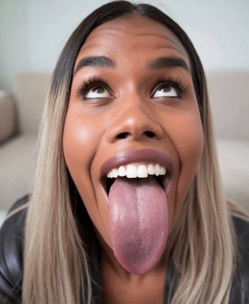 Cum tribute for an AI generated hottie with a giant tongue - erome.com on pornintellect.com