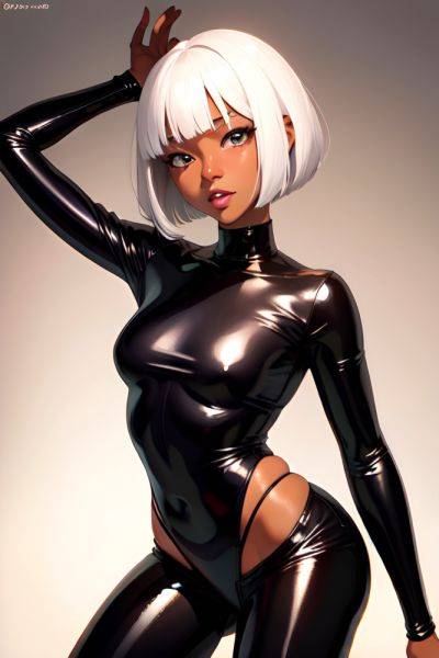 Anime Skinny Small Tits 60s Age Ahegao Face White Hair Bobcut Hair Style Dark Skin Warm Anime Stage Front View Straddling Latex 3697612510447193828 - AI Hentai - aihentai.co on pornintellect.com