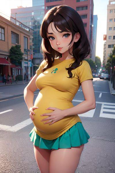 Anime Pregnant Small Tits 20s Age Pouting Lips Face Brunette Messy Hair Style Light Skin 3d Oasis Front View T Pose Mini Skirt 3697917883049267866 - AI Hentai - aihentai.co on pornintellect.com