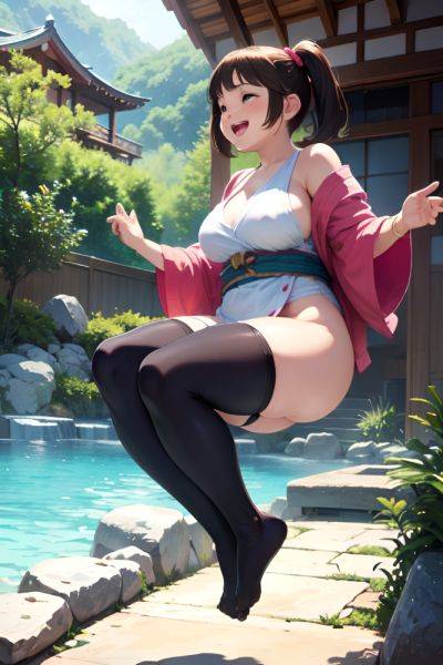 Anime Chubby Small Tits 80s Age Laughing Face Brunette Pixie Hair Style Light Skin Charcoal Onsen Side View Jumping Stockings 3697964268704079668 - AI Hentai - aihentai.co on pornintellect.com