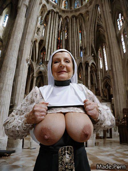 Ssbbw flashing tits woman big hips church nun gigantic boobs AI porn - made.porn on pornintellect.com