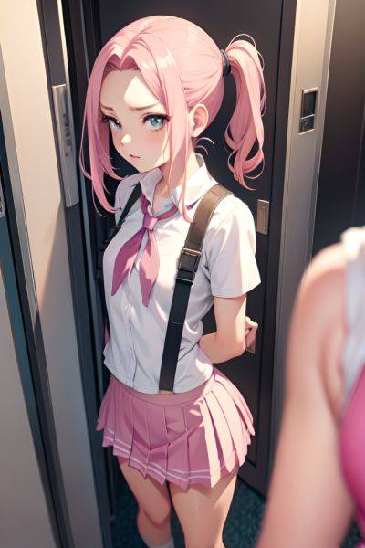 Anime Skinny Small Tits 20s Age Shocked Face Pink Hair Slicked Hair Style Light Skin Illustration Locker Room Close Up View Gaming Schoolgirl 3698026115800750753 - AI Hentai - aihentai.co on pornintellect.com