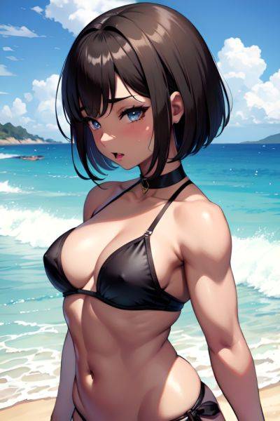 Anime Muscular Small Tits 60s Age Ahegao Face Brunette Bobcut Hair Style Dark Skin Skin Detail (beta) Beach Side View Massage Goth 3698173004116102626 - AI Hentai - aihentai.co on pornintellect.com