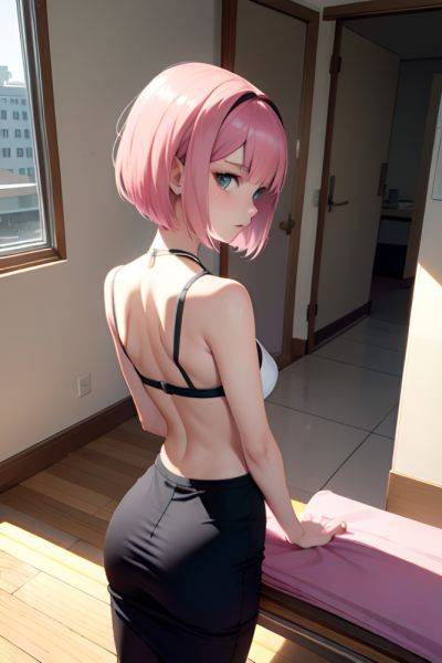 Anime Skinny Small Tits 18 Age Serious Face Pink Hair Bobcut Hair Style Light Skin Warm Anime Hospital Back View Plank Teacher 3698412662860087804 - AI Hentai - aihentai.co on pornintellect.com