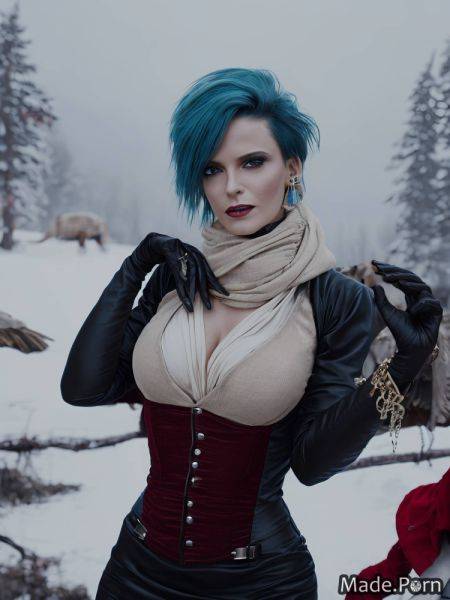 Victorian terrace blue hair 40 gloves woman roleplay AI porn - made.porn on pornintellect.com